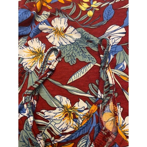 Fashion Collection Floral Print Summer Dress Short Sleeve Spaghetti Straps Small - Picture 10 of 10